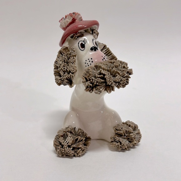Vintage Wales 1950’s Porcelain Spaghetti Poodle made in Japan Figurine. - Picture 1 of 10